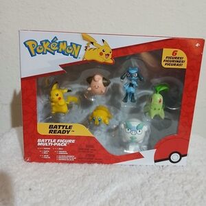 Pokemon Battle Figure Multi-Pack 6 Battle Ready Figures Scaled For Battle New